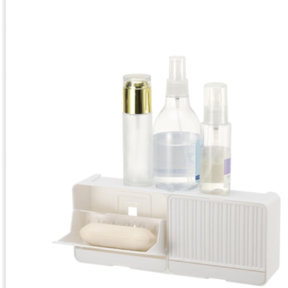 White Bathroom Organizer